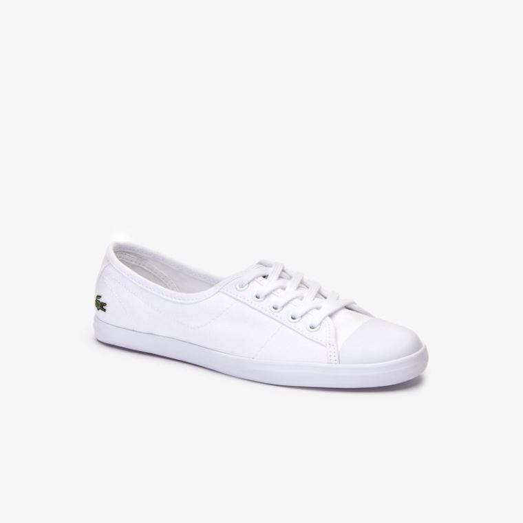 Lacoste Ziane Vászon Sneakers Fehér | Gk4HSsBa