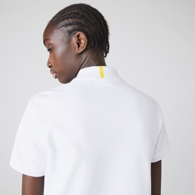 Lacoste x National Geographic Pamut Piqué Polo Shirt Fehér | AED94xH6