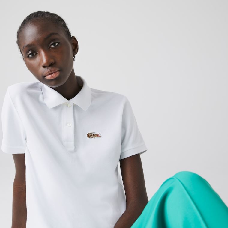 Lacoste x National Geographic Pamut Piqué Polo Shirt Fehér | AED94xH6