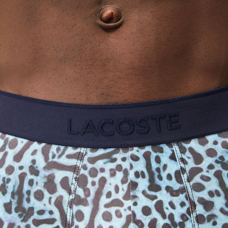 Lacoste x National Geographic Polyester Trunk Fehér | L577kFDz