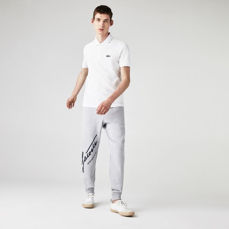 Lacoste x National Geographic Regular Fit Organic Pamut Polo Shirt Fehér | 7kjXpCNY