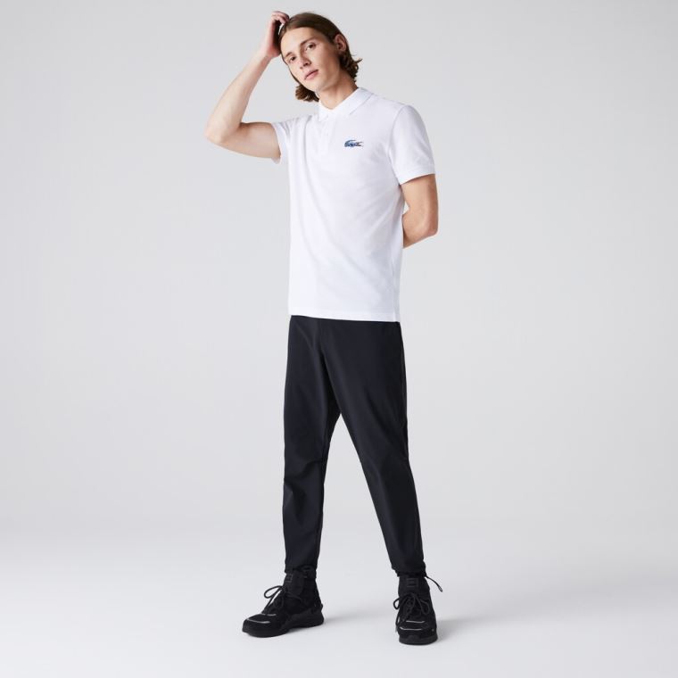 Lacoste x National Geographic Regular Fit Organic Pamut Polo Shirt Fehér | aEzvstGs