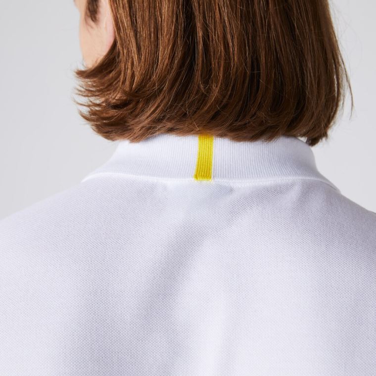 Lacoste x National Geographic Regular Fit Organic Pamut Polo Shirt Fehér | aEzvstGs