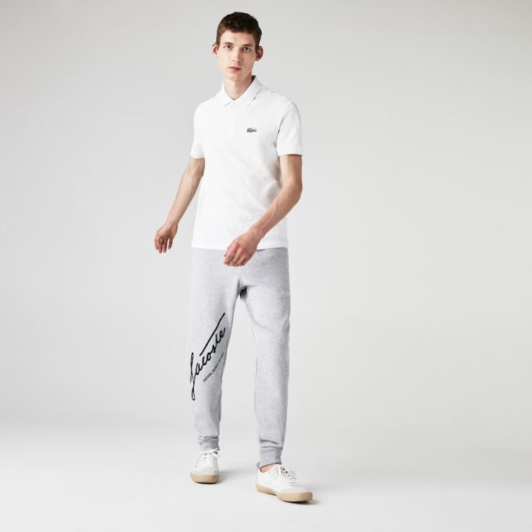 Lacoste x National Geographic Regular Fit Organic Pamut Polo Shirt Fehér | dG7OZD6v