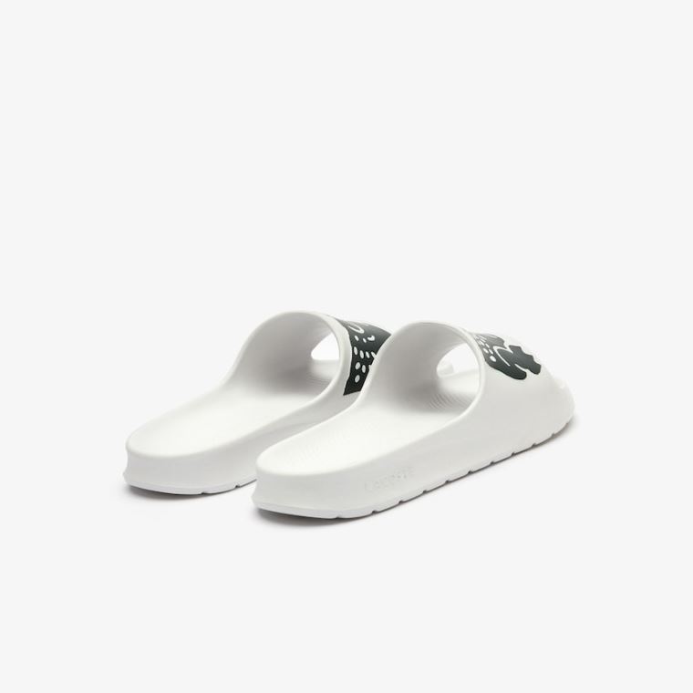 Lacoste x Ricky Regal Szintetikus Crocodile Slides Fehér Zöld | C9MNWldV